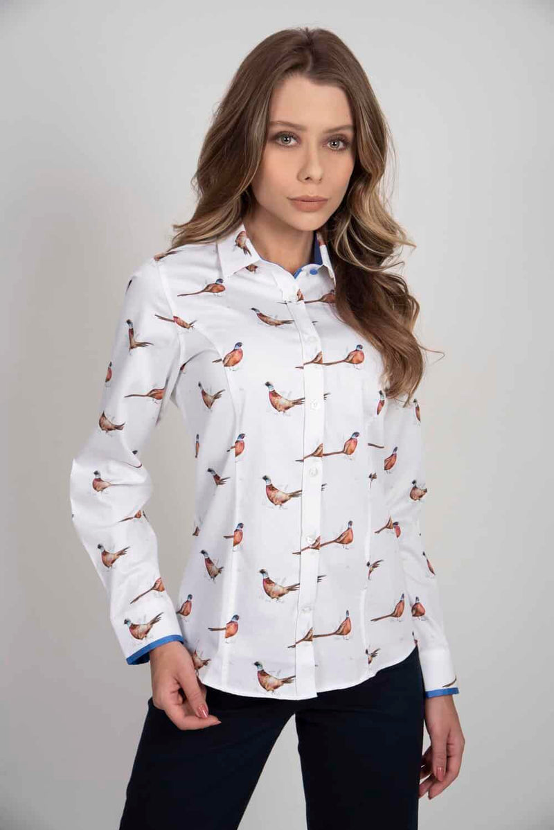 Hartwell Layla 2 Pheasants Print Shirt