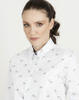 Hartwell Layla Black Pheasants Print Shirt