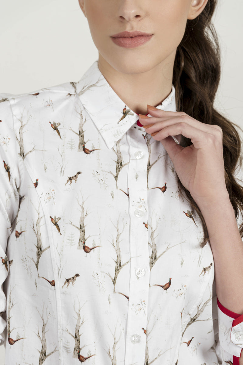 Hartwell Layla Forest Party Print Shirt