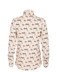 Ginger & Jardine X Glaze & Gordon Ruth Buchanan Collection 'The Hunt Jump' Cosy Stock Shirt