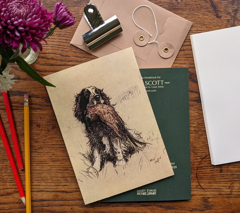 Cecil Aldin "Spaniel with Pheasant" A5 Soft Covered Note & Sketch Book