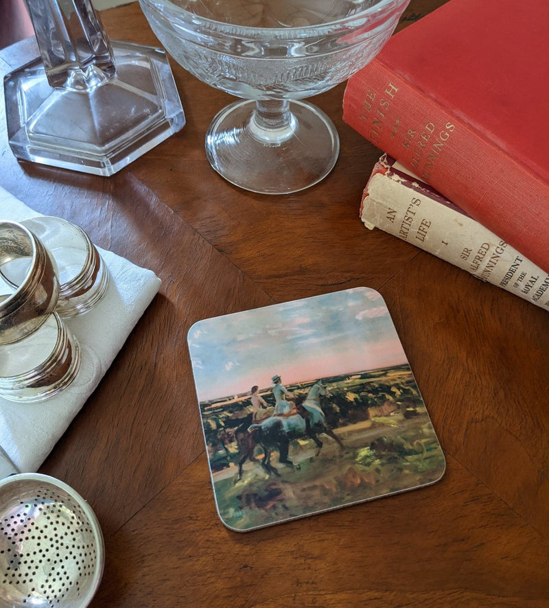 Munnings "Two Lady Riders Under an Evening Sky" Coaster