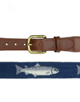 Glaze & Gordon Salmon Needlepoint Belt - 15% to the Atlantic Salmon Trust