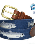 Glaze & Gordon Salmon Needlepoint Key Fob - 15% of sales go to the Atlantic Salmon Trust