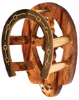 Berlin Brass & Wood Fancy Horseshoe Bridle Hanger