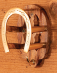 Berlin Brass & Wood Fancy Horseshoe Bridle Hanger