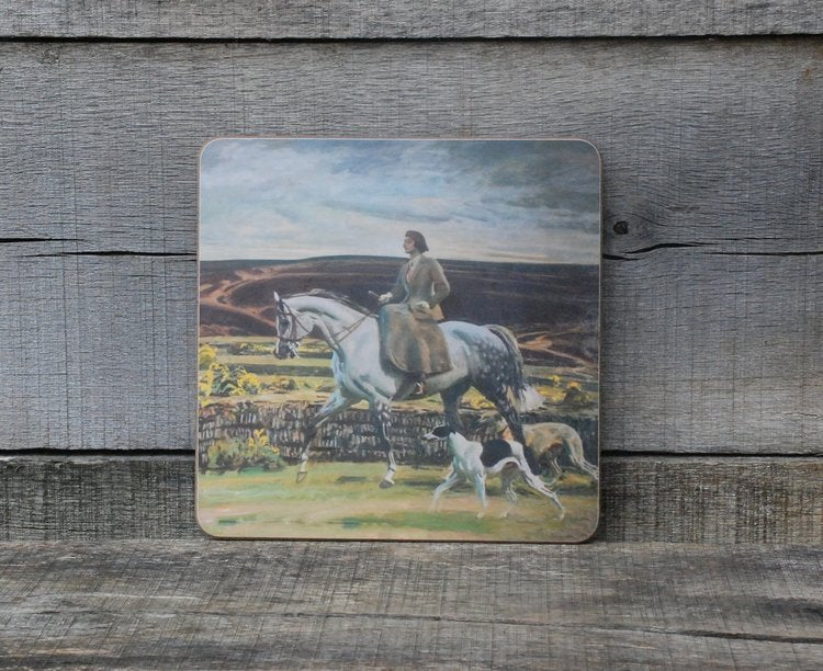 Munnings "Lady Munnings Riding a Grey Hunter, Side-Saddle on Exmoor" Placemat