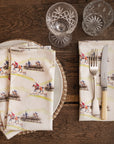 Glaze & Gordon 'The Hunt Jump' Set of 4 Napkins