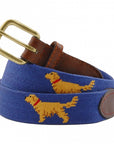 Smathers & Branson Golden Retriever Needlepoint Belt