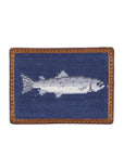 Glaze & Gordon Salmon Needlepoint Card Wallet - 15% of sales go to the Atlantic Salmon Trust