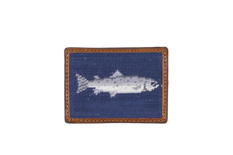 Glaze & Gordon Salmon Needlepoint Card Wallet - 15% of sales go to the Atlantic Salmon Trust