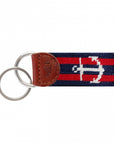 Smathers & Branson Anchor Needlepoint Key Fob