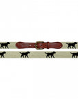 Smathers & Branson Black Labrador Needlepoint Belt