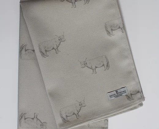 Sophie Botsford Highland Cow Tea Towel