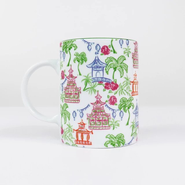 Pomegranate Ceramic Mug - Palms &amp; Pagodas