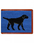 Smathers & Branson Black Labrador Needlepoint Bi-fold Wallet