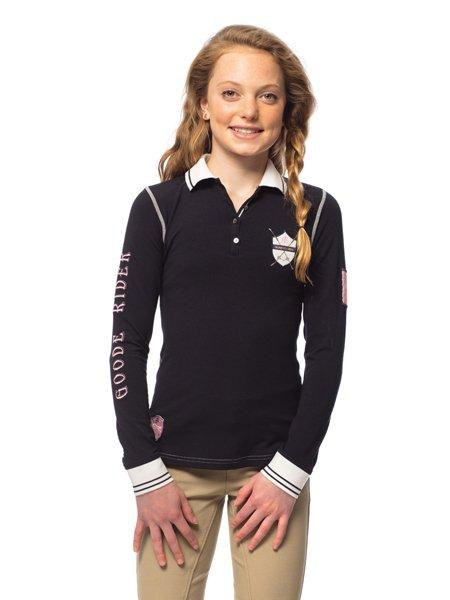 Goode Rider Girls Long Sleeve Champion Polo Shirt - Kids