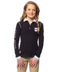 Goode Rider Girls Long Sleeve Champion Polo Shirt - Kids