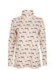 Ginger & Jardine X Glaze & Gordon Ruth Buchanan Collection 'The Hunt Jump' Cosy Roll Neck