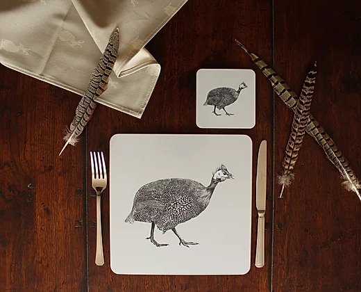 Sophie Botsford Guinea Fowl Placemat