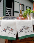 Pomegranate Embroidered Hunt Tea Towel