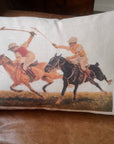 Ox Bow Decor Polo Match Knife Edge Lumbar Pillow