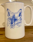 Muffet Monro Blue & White Half Pint Jug - Various Wildlife Designs