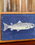 Glaze & Gordon Salmon Needlepoint Card Wallet - 15% of sales go to the Atlantic Salmon Trust