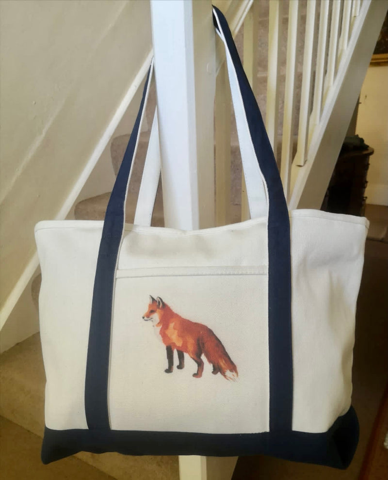 Ox Bow Decor Fox Large Tote Bag