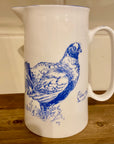 Muffet Monro Blue & White 1.5 Pint Jug - Various Wildlife Designs