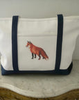 Ox Bow Decor Fox Large Tote Bag