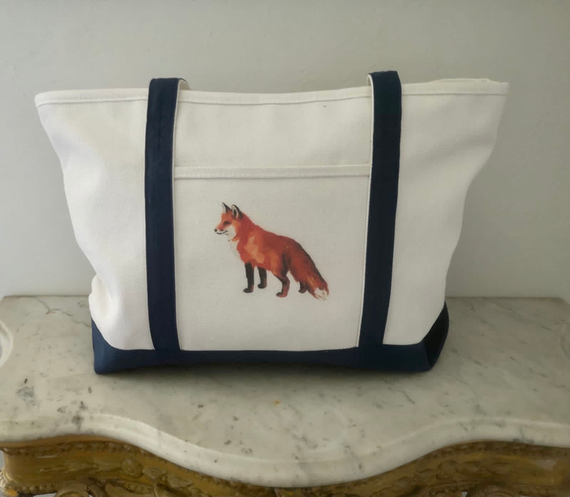 Ox Bow Decor Fox Large Tote Bag