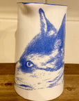 Muffet Monro Blue & White 1.5 Pint Jug - Various Wildlife Designs