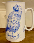 Muffet Monro Blue & White 1.5 Pint Jug - Various Wildlife Designs