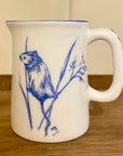 Muffet Monro Blue & White Mini Jug - Various Wilflife Designs