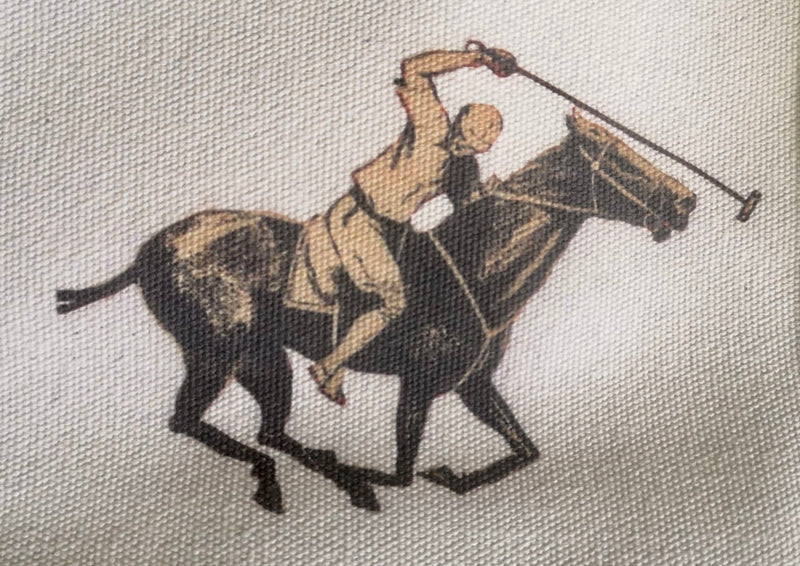 Ox Bow Decor Polo Player Large Tote Bag