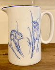 Muffet Monro Blue & White Half Pint Jug - Various Wildlife Designs