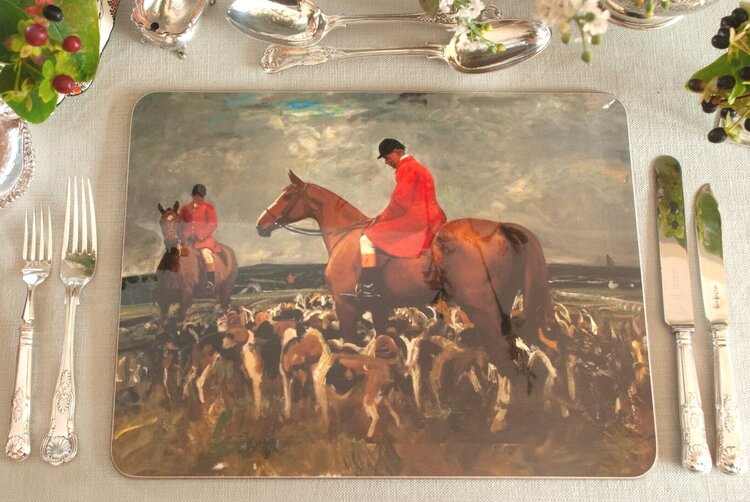 Munnings "Nobby Gray with the Hunt" Serving Mat