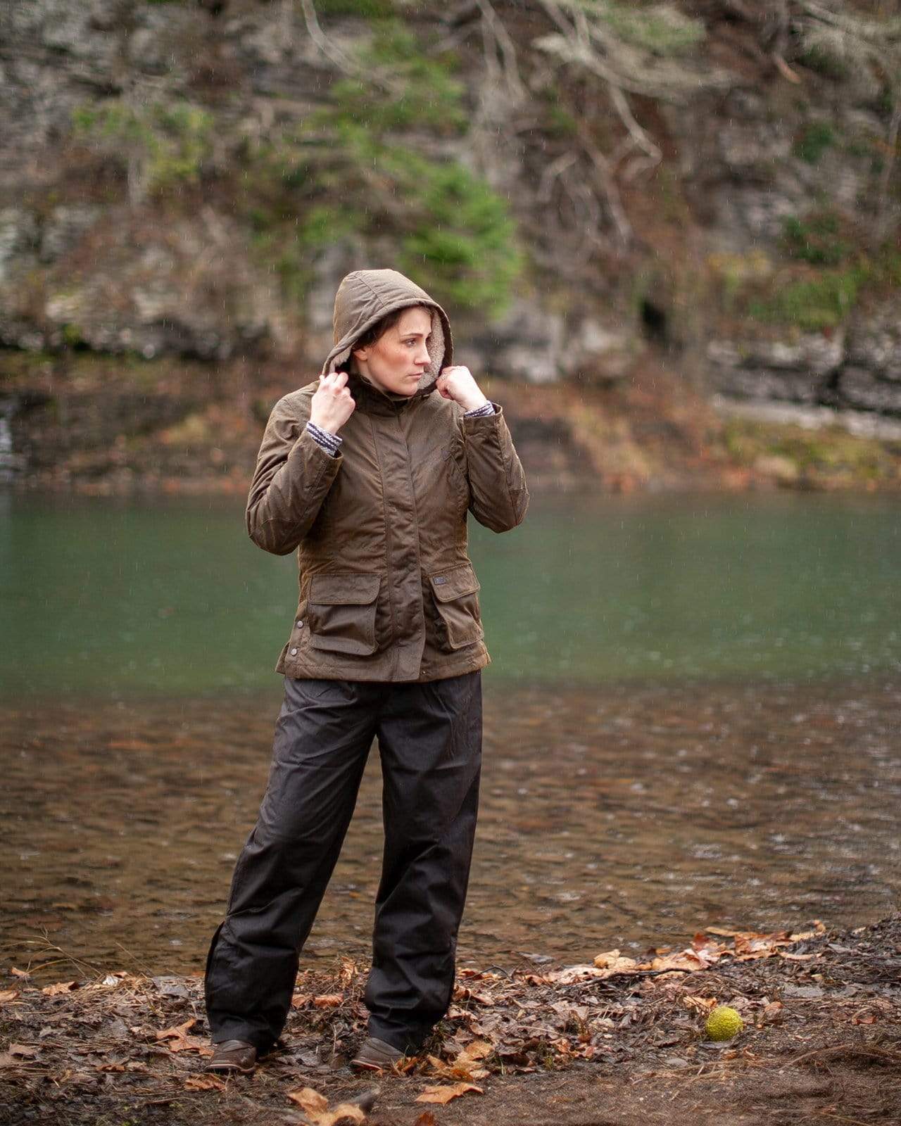 Oilskin waterproof trousers shop