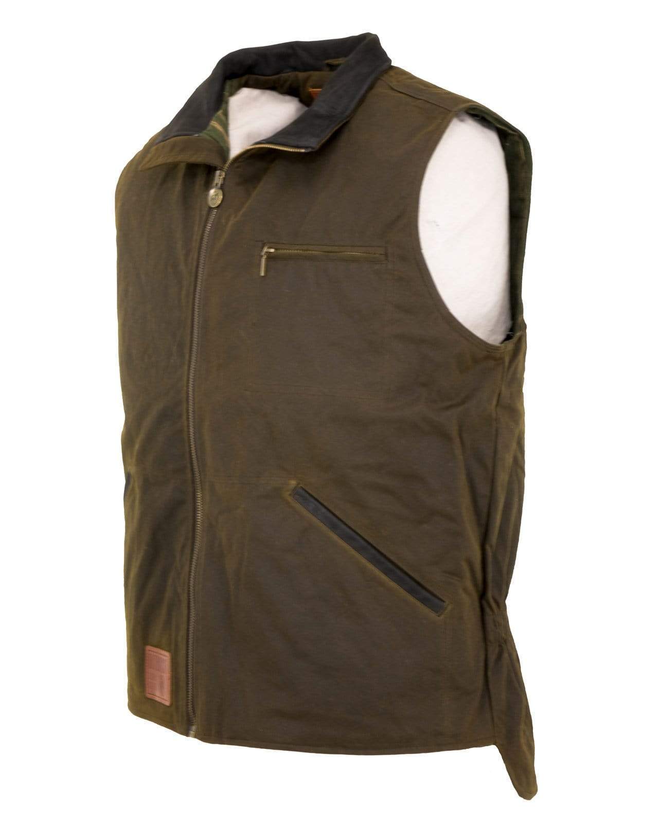 Outback Unisex Waterproof Oilskin Gilet - The Sawbuck