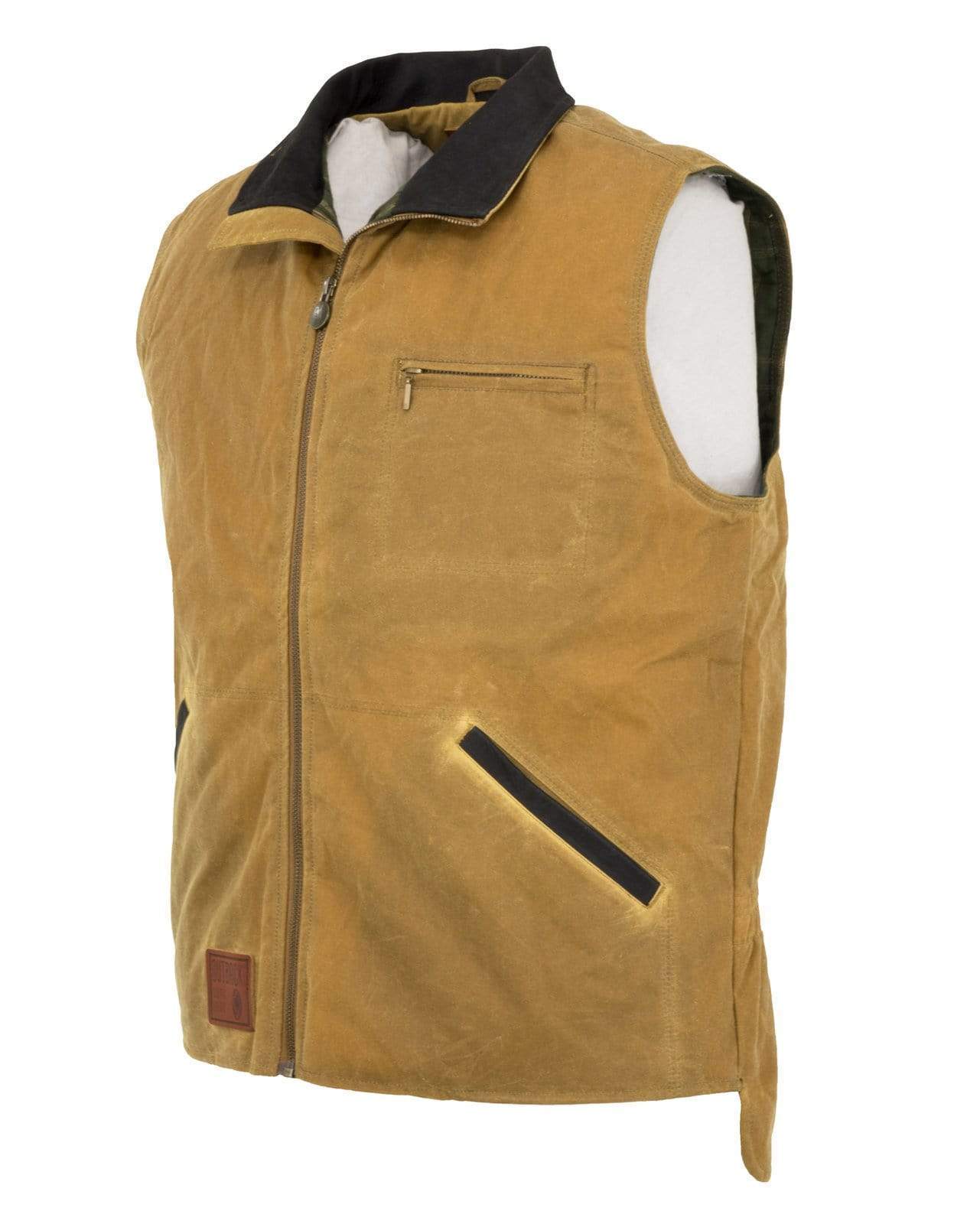 Outback Unisex Waterproof Oilskin Gilet - The Sawbuck